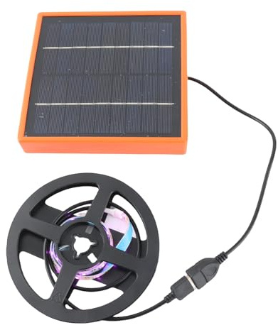 Pssopp Pflanzen-Wachstumsstreifen-Lichter-Set, Solar-LED-Wachstumslampe, Gartenarbeit, USB-Wachstumslicht für Gewächshaus, Aquarium, Hydrokultur, Sukkulenten (1M)