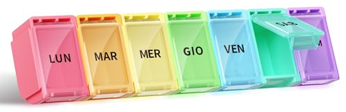 Opret Portapillole Settimanale 7 Scomparti ITALIANO da Viaggio