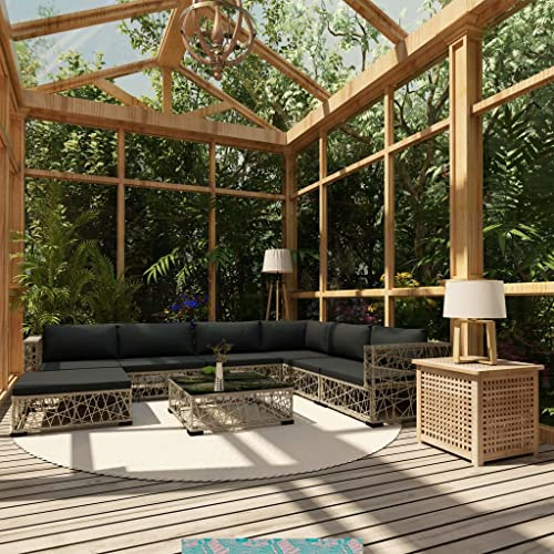 KTHLBRH Set di mobili da giardino per terrazze, mobili da balcone, 8 pezzi