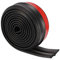 Ulsam Universal Car Bumper Protector, 2.5M/8.2FT Black TPVC Bumper Lip Splitter Body Skirt Spoiler, 60 MM Width