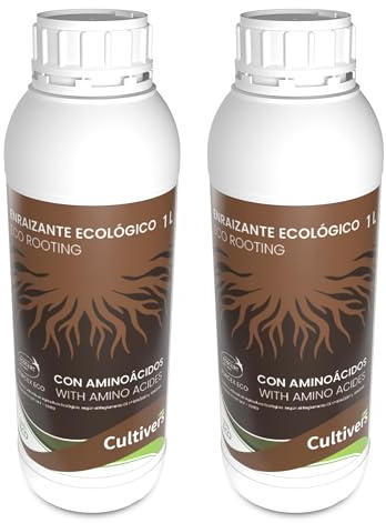 CULTIVERS Enraizante Ecológico 2x1 L hormonas de enraizamiento naturales para esquejes, árboles, plantas y transplantes
