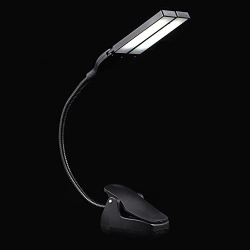 Uonlytech Led-tischleucht Mit Clip Nachttischlampe Usb-ladefähig Tischlampe Batterieladefähig Kleine Lampe Augenschutz Höhenverstellbar Praktisch