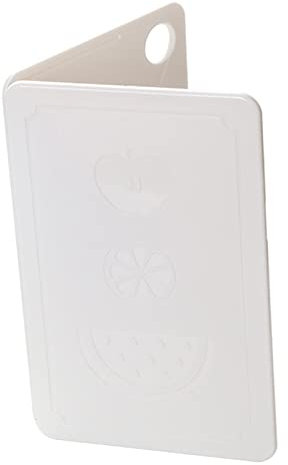 Foldable Cutting Board, Mini Plastic Chopping Board Kitchen Cutting Board for Vegetables, Fruits, Meat, and Outdoor Use (Nordic Rice White 20x12.5x0.8cm)