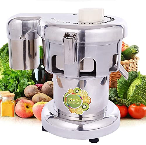 Estrattore di succo commerciale, estrattore elettrico da 370 W, macchina per spremitura centrifuga, estrattore di succo centrifugo in acciaio inossidabile, spremiagrumi multifunzionale da 80-100 kg/