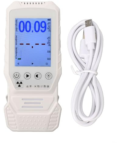 Geiger Counter Strahlungsdetektor, Hohe Genauigkeit β γ -Röntgenmonitor mit Licht- und Schallalarm, Tragbarem Dosimeter für Zuhause, Krankenhaus und Sicherheit Am Arbeitsplatz