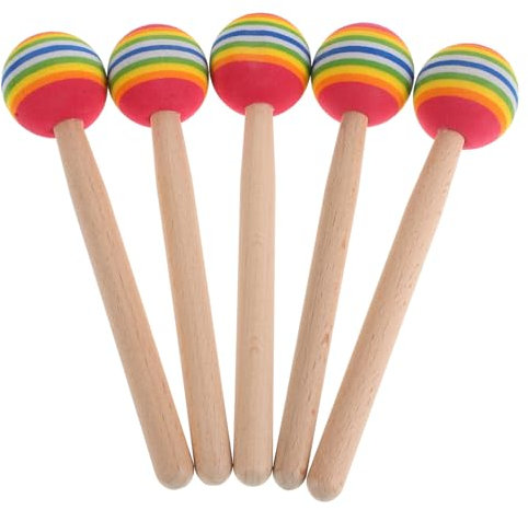CHICAMPERA 5pièces Baguette De Timbale De Caisse Claire Baguettes De Maillet pour Garçon Fille De Rechange De Batterie Instruments pour Tout-Petits Accessoires De Maillet De Batterie Instrume