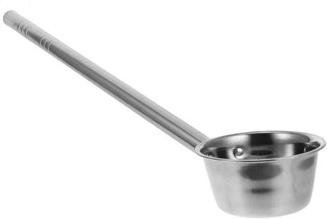 GALPADA Mestolo in Acciaio Resistente Per Acqua Manico Lungo Ergonomico Spessore Rinforzato Adatto Per Annaffiare Piante e Verdure Da Giardino