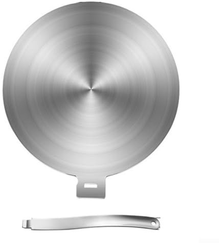 Placa difusora de calor, placa de inducción, adaptador de cocina de acero inoxidable para ollas y sartenes, varios tamaños 13/20/24/28 cm, accesorio de utensilios de cocina (28 cm)