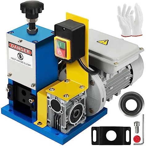 Pelacables eléctrico Pelacables portátil Pelacables 1,5-25mm 180W for reciclaje de chatarra de cobre Para uso doméstico diario(With Blade 2)