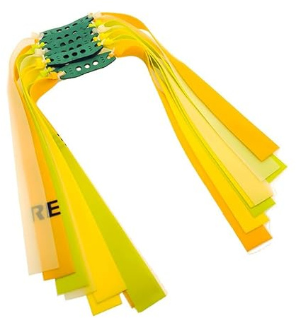 VIDSTW 8 Pièces Fronde Lance Pierre Adulte Puissant Chasse Slingshot Élastique Lance Pierre Élastique Fronde de Chasse Puissante Latex pour Extérieur Tir Entraînement à La Concentration (Style Plat)