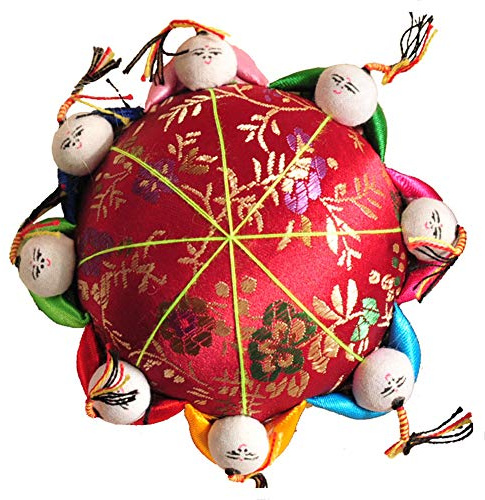 Keuyeo Kreatives Nadelkissen 8 Nadelkissen Für Kinder Im Chinesischen Stil, Stoffbeschichtung, Vollständig Gepolstert, Aufbewahrung Für Nadeln, Nähzubehör