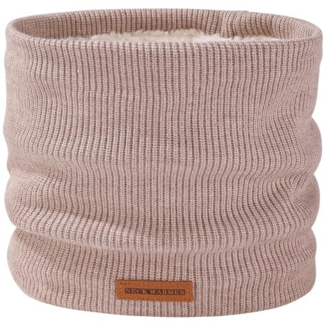 I Kua Fly Winter Halsschlauch Herren Damen Fleece Loop Schal Schlauchtuch Thermal Halswärmer Halstuch Männer Gesichtsschal Damen Winddichte Neckwarmer Scarf (Khaki)