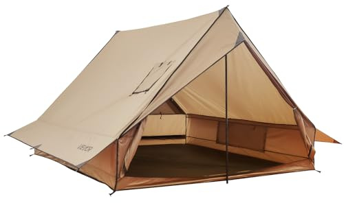 VEVOR Camping Hot Tent, 2 Persons Cabin Tent with Stove Jack & Poles, Waterproof Winter Tents Shelters with Fireproof Ground Mat, Portable 4 Season Tents for Hiking Fishing Hunting Backpacking