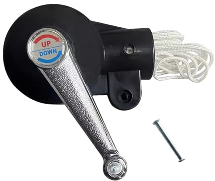 Générique Manivelle de Remplacement pour Parasol de Terrasse Extérieur, Manivelle Manuelle avec Cordon pour Ombrelle de Terrasse, Pièce de Rechange pour Jardin Balcon Plage