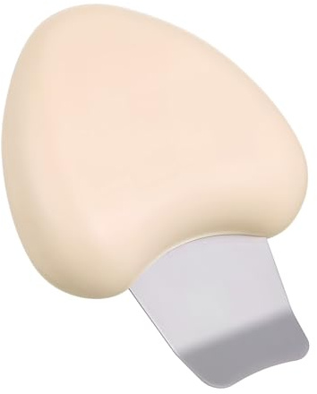 Gesichtsschaber Porenreiniger Werkzeug für Nase und Gesicht Edelstahl | Talgschaber mit Kunststoffgriff, Sanfte Tiefenreinigung, Tragbares Design, Beige Ausführung für Hautpflege
