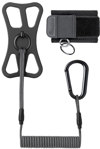 RANGLAND ACTIV-X Cell Phone Tether and Carabiner with Wrist Mount Included (Universal Size) Phone Lanyard with Bungee Cord