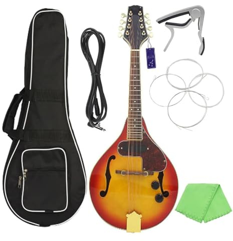 Mandolin Instrument Set Electric Mandolin Set 8 Strings A Style for Beginners