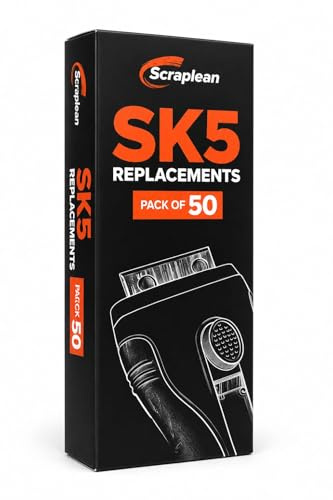 Scraplean Orange Scraper Replacements-Pack of 50 for Cleaning Purpose