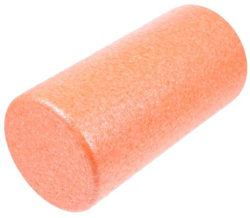 STOBAZA Yoga Säule Massage Roller Orange Faszientraining Fitness Faszienrolle für Rücken Nacken Hochdichter Schaumstoff Muskelentspannung Pilates und Yoga Massager