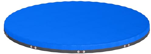 Outsunny Bâche de Piscine Ronde 550 cm Anti-Poussière Imperméable Bleu