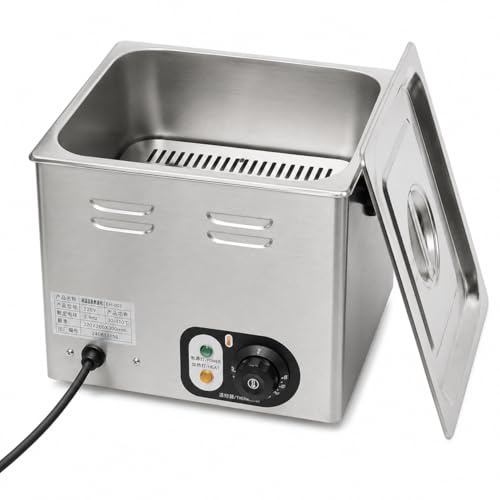 Cocedor de Huevos Eléctrico Profesional 60 Huevos, Acero Inoxidable con Termostato, 2,6 kW, para Cafeterías y Buffets