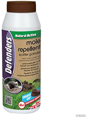 2x Defenders Mole Repellent Scatter Granules - 450g