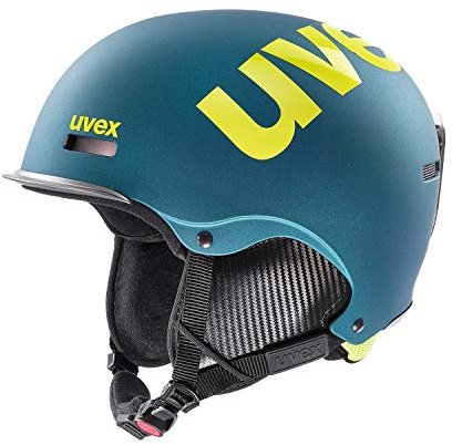 uvex hlmt 50 - skidhjälm för dam och herr - individuell storleksanpassning - optimerad ventilation - deep emerald matt - 52-55 cm