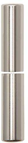 Zierhülse aus Aluminium | Aufsteckhülse vernickelt für Einbohrbänder | Band ø 20mm, Bandhöhe 112mm, oben + unten
