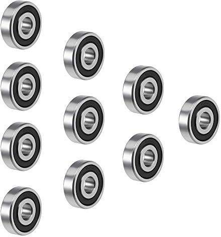 6200-2RS kullager med djup hals, minilager med dubbla tätningar för mekanisk/elektrisk utrustning/utrustning/instrument/leksaker, 10 x 30 x 9 mm (10 st)