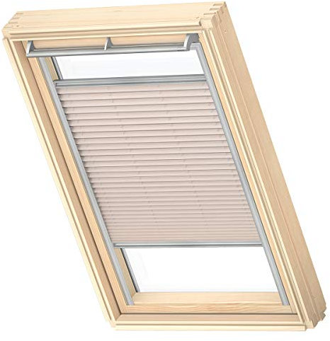 VELUX Original Plissee (FHL), Silberne Seitenschienen, CK04, Leinen/FHL CK04 1275S
