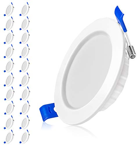 UISEBRT Einbaustrahler 5W LED Einbauleuchten 20er Set LED Deckenstrahler Leuchtmittel Einbauspots für Bad Küche Schlafzimmer LED Spots 5W Kaltweiß