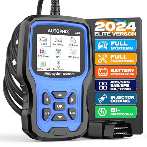 AUTOPHIX 7360 Elite Fit für Toyota Lexus OBD2 Diagnosegerät Alle Systeme OBD2 Scanner Alle Reset Service Batterie Registrierung Tool Auslesegerät Fit für Toyota RAV4 Camry Corolla 4RUNNER Highlander
