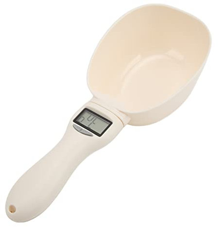 Cuchara Medidora de Alimentos Digital, Cuchara Medidora de Alimentos para Mascotas, Cuchara de Báscula Electrónica para Cocina, Taza Medidora de Alimentos para Perros con Pantalla LCD para Medir Alime
