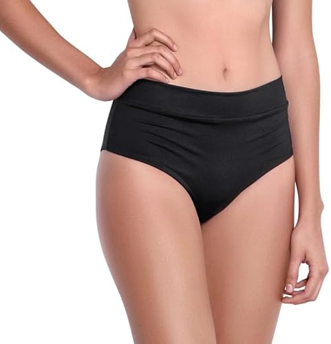 P&R DANCEWEAR LTD Girls Shiny Nylon Shorts - Hot Pants - High Waist – Plain & Stretchy – Perfect for Yoga, Ballet, Gymnastics, School, Sportswear Black 11-12 Years