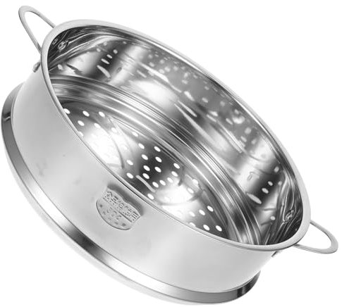 PRETYZOOM Cuiseur Vapeur Multifonction En Acier Inoxydable 304, 24 Cm Poignées, Cuisson Homogène, Compatible Lave-vaisselle, La Cuisine Domestique, Vapeur Aliments Variés