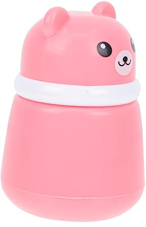 GLSTOY Babypuderdose mit Bärenmotiv Tragbare Puderquasten Kasten aus Robustem Kunststoff Sanfte Aufbewahrungsdose für Babypuder für Babys Hautpflege und Reisen