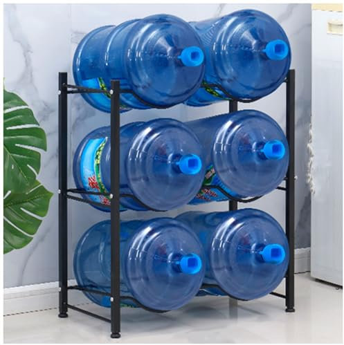 XBDLYQBD Soporte para Jarra de Agua, Soporte apilable para Botellas de Agua, Organizador de jarras de Agua de 5 galones, Organizador de jarras de Agua Desmontable de Alta Resistencia de Acero