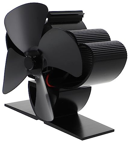 KOCKSHION 1pezzi Ventilatore Per Stufa Alimentato Calore Per Ventilatore Termico Per Stufa Calda Silenzioso Per Distribuire Calda
