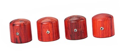 BESPORTBLE 4pcs Guitar Knobs Redwood Effect Pedal Control Knobs for Electric Guitar Bass