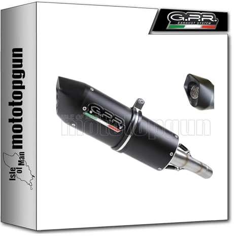 gpr e5.k.174.1.fne5 scarico omologato furore evo4 nero nero compatibile con kawasaki ninja 500 2023 2024 2025 mototopgun