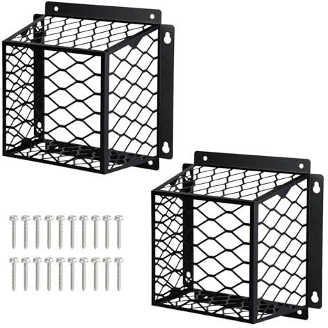 Lot de 2 grilles d'aération pour sèche-linge - Protection en acier pour cage à oiseaux