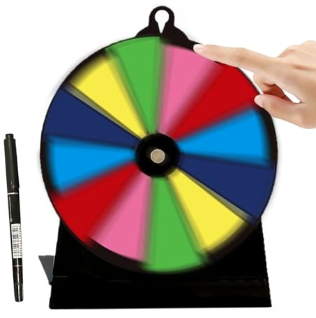 Prix Wheel Spinner – Game Prize Wheel | Tischspinnerrad mit Ständer für Vermögen | Tisch-Tauchon, wiederverwendbar für Messen von Karnevalsmessen, Veranstaltungen zur Spendensammlung