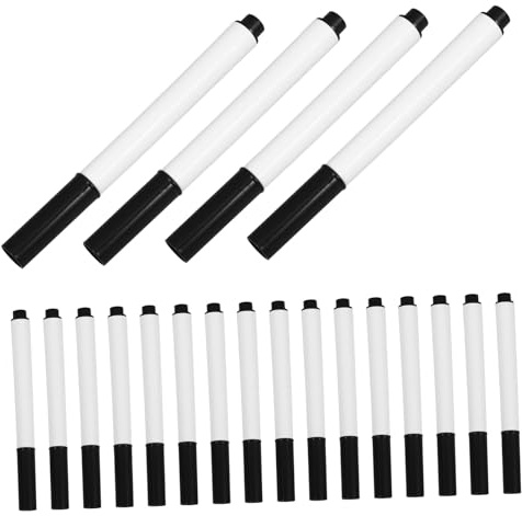 Operitacx 20 Pcs Erasable Liquid Chalk Markers for Whiteboards Glass and Chalkboards Smooth Clear Writing Pens for Office Classroom Meeting Use