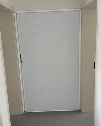 Ziehharmonika-Falttür ohne Bohren, anpassbare Schiebetür für Küche und Bad, platzsparende Trennwand, 185 x 195 cm