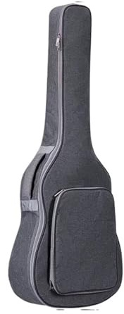 IKFGTJRE gitarrväska gitarrväska ryggsäck skyddande förvaringsfodral vattentätt akustiskt skydd, Grått, En storlek, En stil