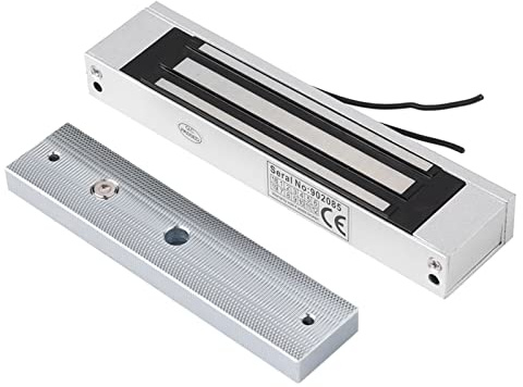 KUIDAMOS Serrure de Porte Magnétique électrique Puissante de 180kg, pour Petites Portes, Vis Antivol, Faible Consommation D'énergie, Protection contre la Corrosion