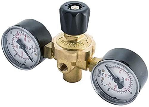 RIDUTTORE DI PRESSIONE max 10 bar ATTACCO M10x1Rh SERIE MIGNON PER AZOTO BOMBOLE USA GETTA + RACCORDO SAE 1/4 X CONDIZIONATORI CONDIZIONAMENTO