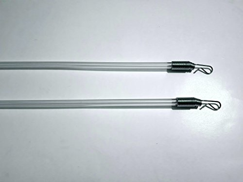 Nonsoloplastica Frusta - Asta tiratenda 10 Pezzi Trasparente