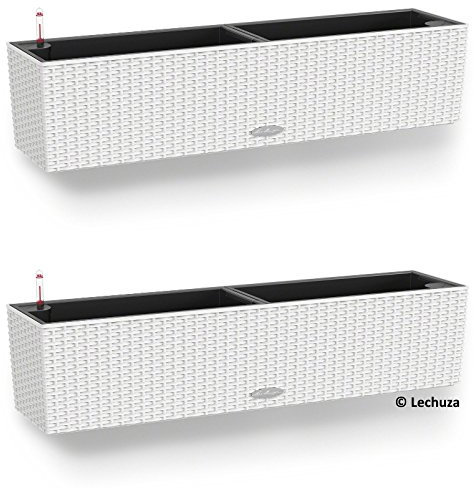 Lechuza -2er-Set Balconera Cottage 80, All-in-One Set, weiß, 2er-Set