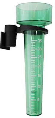 SPEAR & JACKSON Regenmesser (L). grün/transparent mit Halter